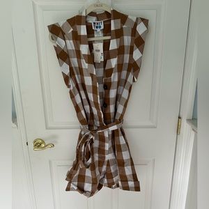 Checked romper